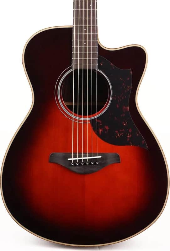 Yamaha AC1R Grand Concert Acoustic-Electric Guitar, Solid Spruce Top, Tobacco Brown Sunburst image 1