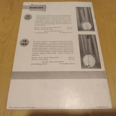 Vintage 1950 Gibson Acoustic Guitar Catalog! Rare, Original Case Candy, Paperwork! image 7