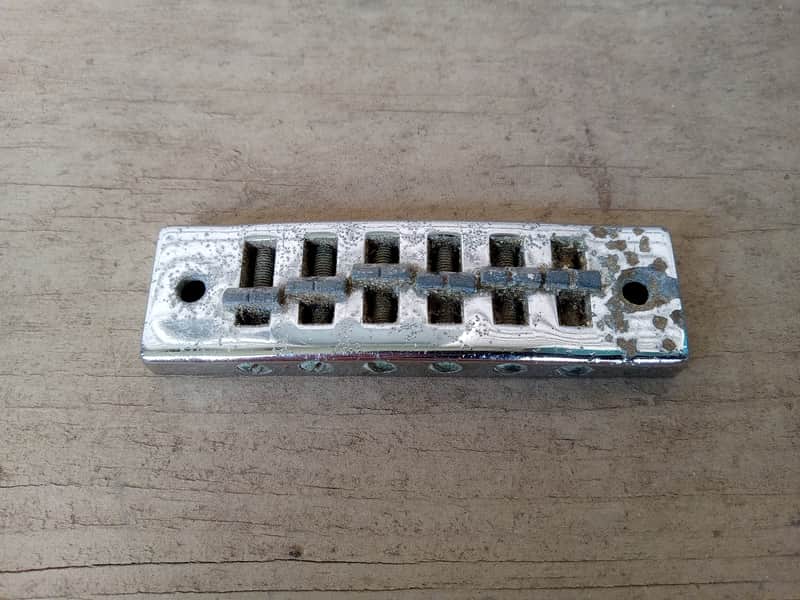 Vintage 1970's Schaller (Gibson) Harmonica Electric Guitar Bridge! image 1