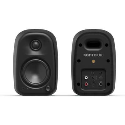 Kanto UKI Compact 3" Active Desktop Speakers with Bluetooth (pair, black) image 2