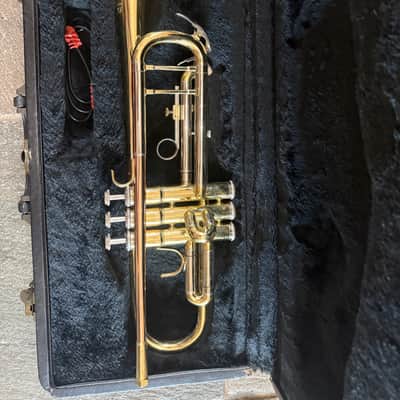 Trumpet with case and  mouthpiece image 1