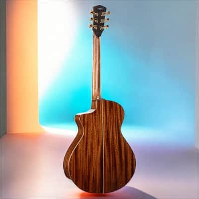 Cort Masterpiece Series Modern Black Acoustic-Electric Guitar - Stunning Trans Black Gloss Finish w/ Case image 7