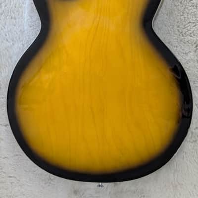 Silvertone 1446TTSB Single Cut Semi-Hollow Guitar w/Trapeze Tobacco Sunburst image 3