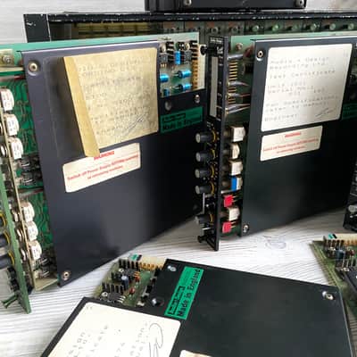 1979 Audio Design Recording Scamp Vintage Rack Loaded w/Scamp S01 S03 S04 S31 S100 Modules image 4