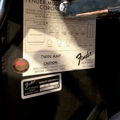 Fender Twin Amp 100 Watts Combo image 8
