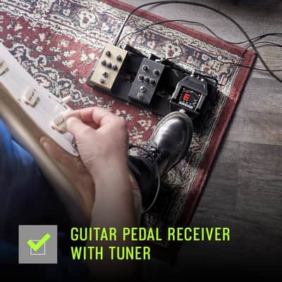 Shure GLXD16+ Dual Band Pro Digital Wireless System - Perfect for Guitar and Bass - 12-Hour Battery Life, 100 ft Range | Includes WA305 Premium Guitar Cable with 1/4" Jack & Guitar Pedal Receiver image 6