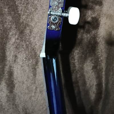 FLORAL HAND-PAINTED DARK PURPLE CLASSICAL GUITAR 30" image 17