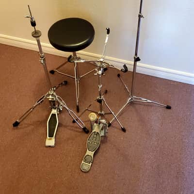 4 Vtg 60's-70's PEARL DRUM Stands - Super Smooth Time Capsules - "Gorgeous Clean" image 2