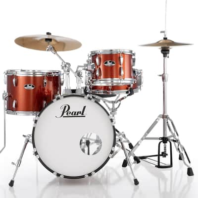Pearl Roadshow Drum Set 4-Piece Complete Kit with Cymbals and Stands (RS584C/C749) - Burnt Orange Sparkle image 1