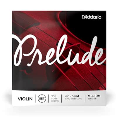 D'addario J810 1/8M Prelude Violin String Set 1/8 Scale Medium Tensions image 1
