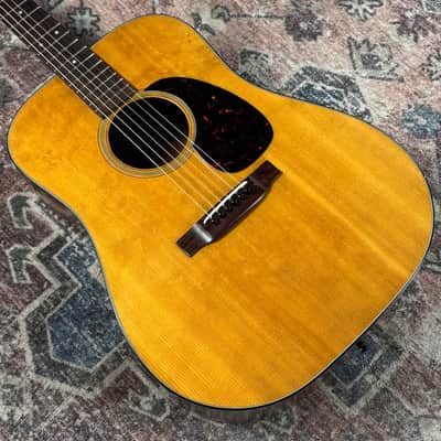 1966 Martin D18 Natural Vintage Spruce / Mahogany Acoustic Guitar W/ Case! Absolute Canon!! image 9