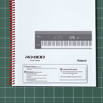 Roland RD-800 — 5 in 1 Owners Manual Guide Instructions — 145 Pages — USA Made