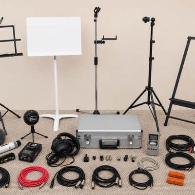 Live Performance Bundle – Mic Stands, Music Stands, Headphones, Wireless Mic, Cables, & more! image 1