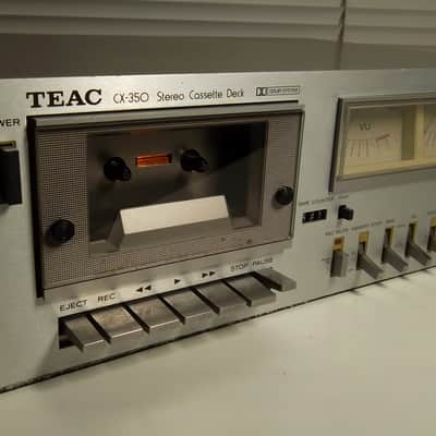 1982 TEAC CX-350 Silverface Stereo Cassette Deck New Belts & Serviced 08-2021 Very Good #290 image 5
