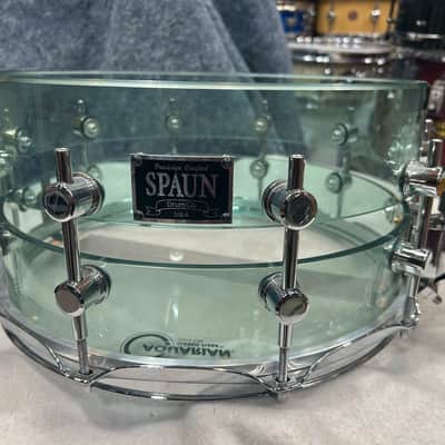 Spaun 7X14" Slotted Acrylic Snare Drum (314-1174) 2000's - Coke Bottle image 8