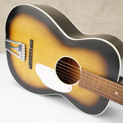 60s Fender F-70-B Uni-Bar Parlor Acoustic Slide Guitar F-1000 w/Soft Case #55890 image 8