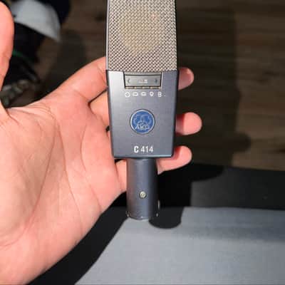 AKG C414 B ULS Large Diaphragm Multipattern Condenser Microphone 1990s - Black image 3