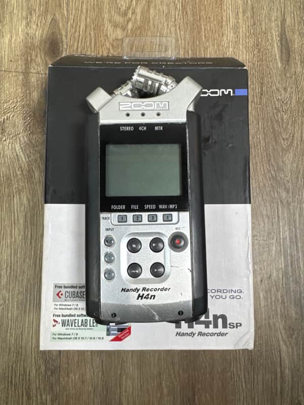Zoom H4nSP Handy Digital 4-Track Recorder 2010s - Silver/Black image 1