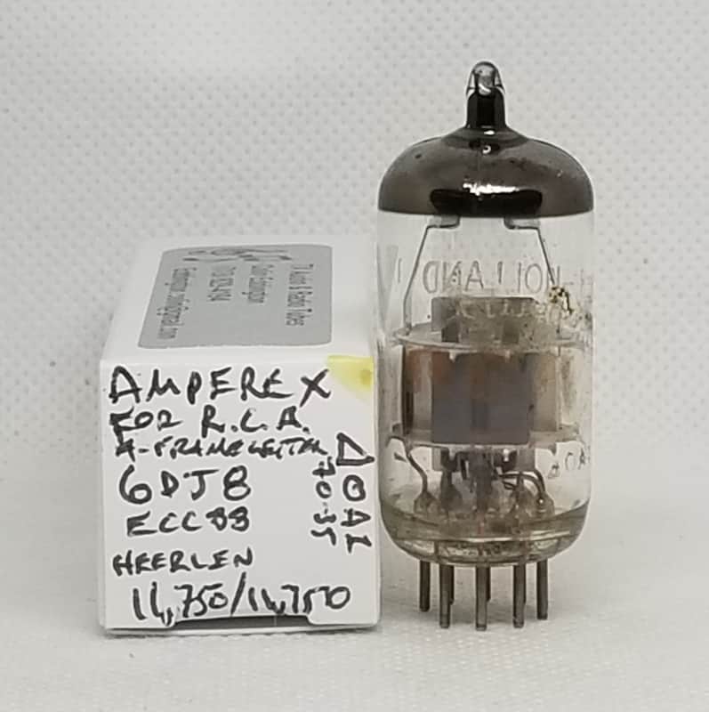 Amperex Made For RCA 6DJ8 A-Frame Getter Perfectly Balanced Single NOS ECC88 image 1