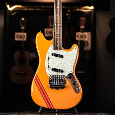 2007 Fender MG-73 CO Competition Mustang Reissue competition capri orange image 2