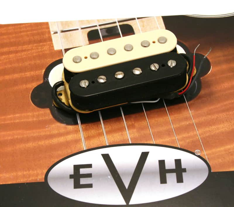 022-2137-001 EVH Wolfgang Humbucker Neck Pickup White/Black image 1