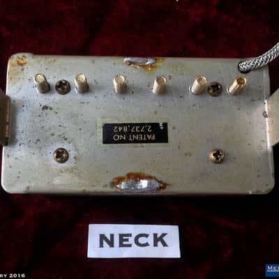 Early - Mid 1960s Gibson Patent Number Sticker Humbucker Pickups Matched Pair Non Pre T-Top 1965 image 11