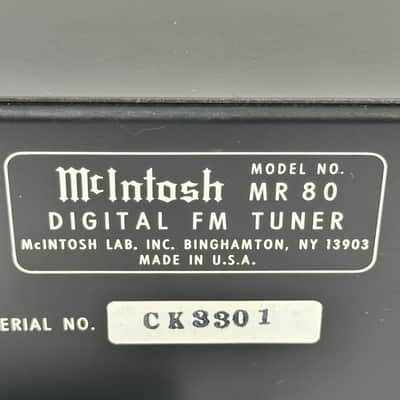 McIntosh MR80 Vintage Digital FM Tuner image 13