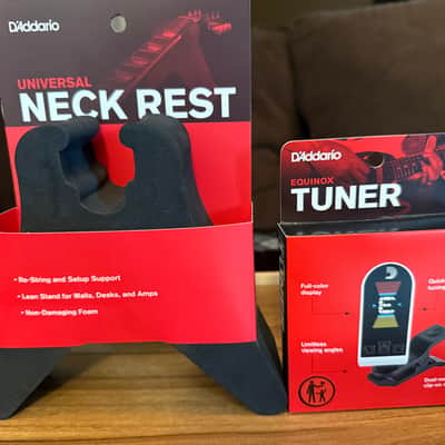 D’Addario Guitar Accessory Bundle – Pro-Winder, Tuner, Neck Rest and 9 Sets of Strings image 3