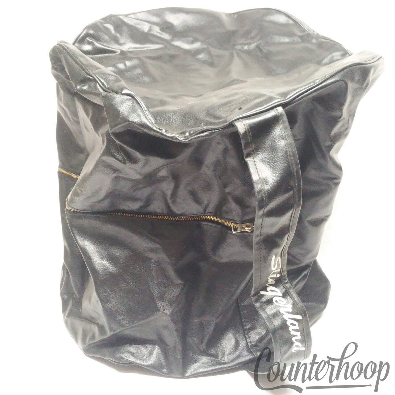 Slingerland 16x16" Floor Tom Drum Leather Case/Bag Vintage 60s-70s Script Logo* — main photograph