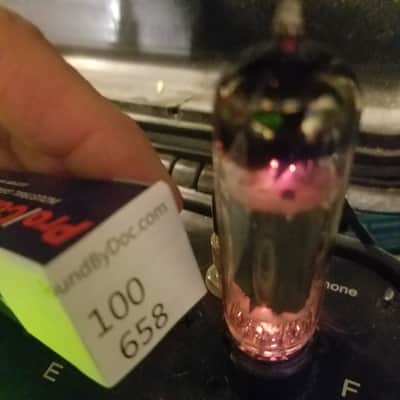 Amperex EL84 6BQ5 D getter AT1000 TESTED Vacuum Tube Philips Sittard X Holland beam power pentode 1954-1960 image 3