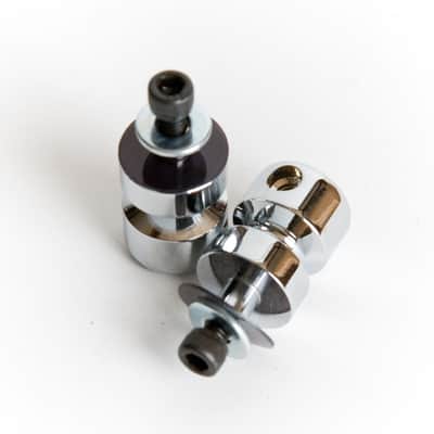Trick Drums bass drum lugs. Chrome machined aluminum, single screw mounting. 16 PK image 1