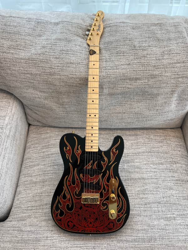 Fender James Burton US Signature Telecaster 1990 - 2006 - Black with Gold Paisley