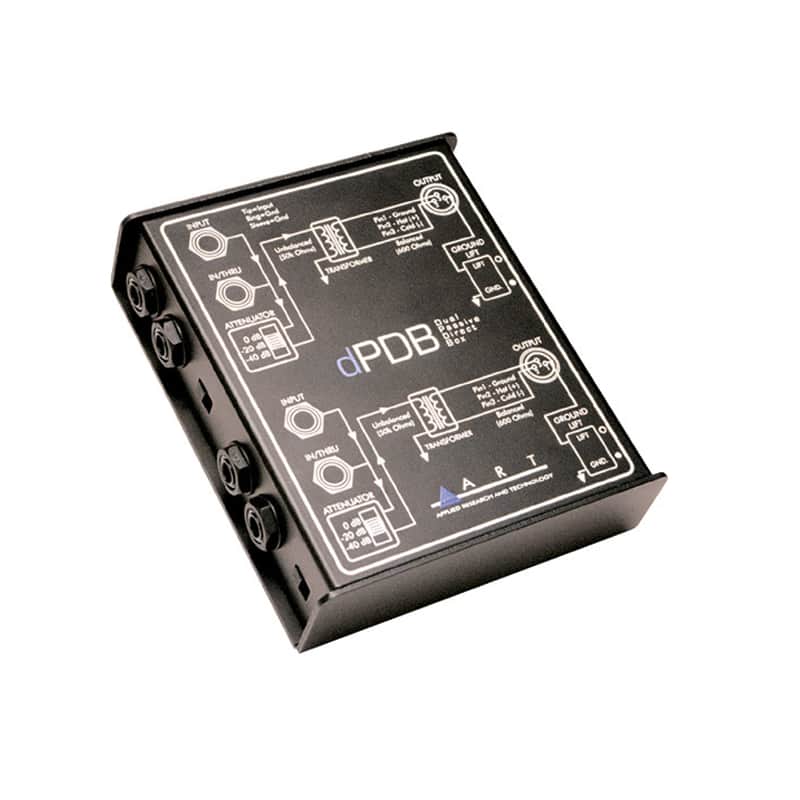 ART DPDB Dual Passive Direct Box 2009 - Present - Black image 1