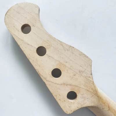 Left Handed 4 String Jazz Bass Style Maple Neck, Rosewood 20 Frets image 4
