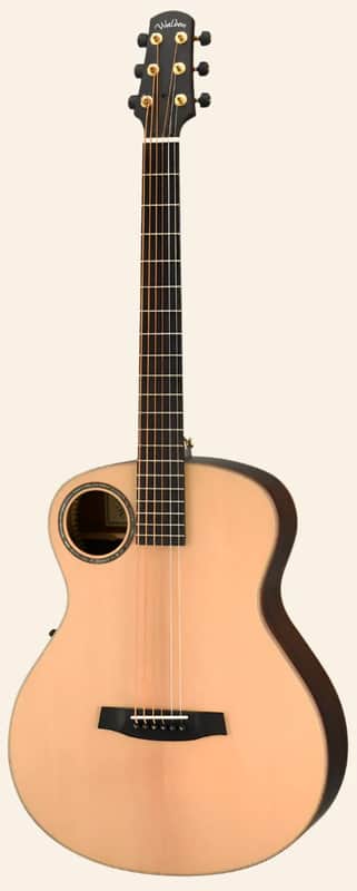Walden B103E Baritone Solid Sitka top/Ovangkol Grand Auditorium Baritone-Electric Satin Natural w/Case image 1