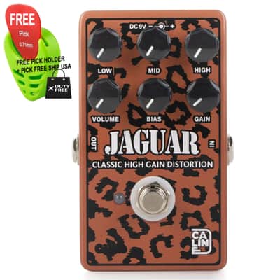 Caline CP-510 Jaguar Distortion Pedal True Bypass, FREE PICK + HOLDER+ FREE SHIP USA image 1