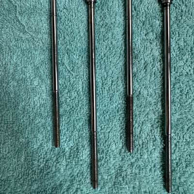 Ludwig Set of 8 Vintage Bass Drum T Tension Rods - 6 1/8” ( 6 13/16” Tip to Tip) 70s - Chrome image 3