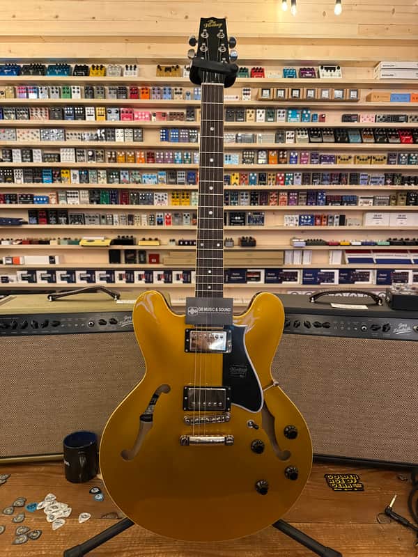 Heritage H-535 Standard Semi-Hollow Gold Top image 1