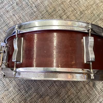 Ludwig No. 491 Pioneer 5x14" 6-Lug Snare Drum with Keystone Badge 1968 - 1969 - Mahogany Lacquer image 7