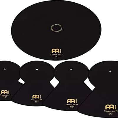 Meinl Cymbal Mute Pack w/ 14" Hi-Hats, 16" Crash, 18" Crash & 20” Ride Dampers image 6