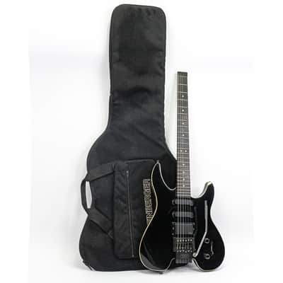 1989 Steinberger GM4TA Flagship Guitar — Newburgh, NY — Black w/ White Binding image 1
