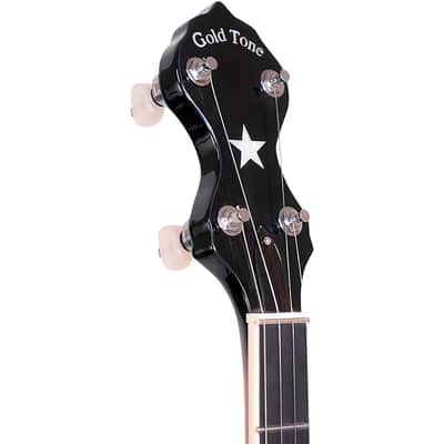 Gold Tone Mastertone OT-800/L Left-Handed Old Time Tubaphone-Style Banjo Regular Vintage Brown image 5
