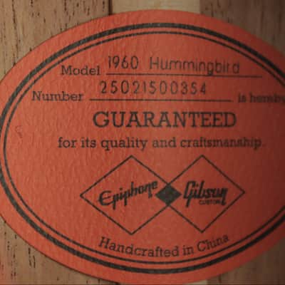 Epiphone 1960 Hummingbird Reissue (#354) image 23