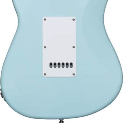 Sterling CT50 Cutlass HSS Electric Guitar, Roasted Maple Fingerboard, Daphne Blue Satin image 3