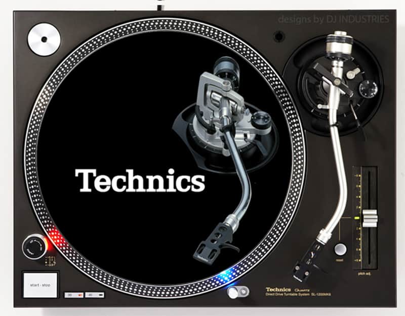 Technics - Tone Arm - DJ slipmat for vinyl LP record player turntable image 1