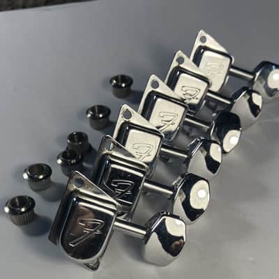 Fender- F-tuners, 6-in-line, chrome, 1970's, made by Schaller image 1