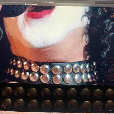 KISS Stage Worn Paul Stanley Costume Choker 2003 Symphony Aerosmith Tour Era image 5