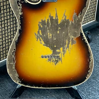 Fender 9231015519 Wildwood WW10 59 Esquire 2023 - Heavy Relic Sunburst image 4