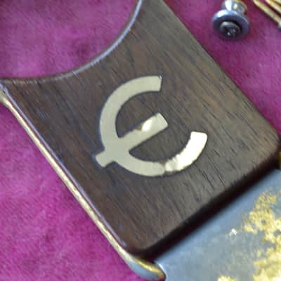 Vintage 1960's Epiphone Vibrola Tailpiece GOLD Sheraton Riviera Crestwood 1964 image 5