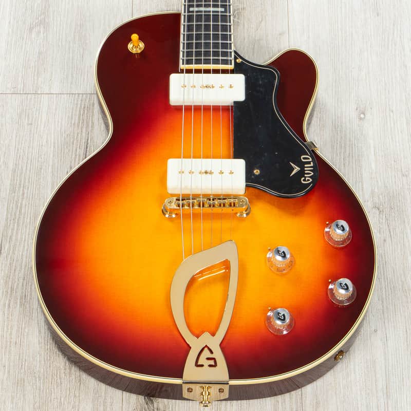 Guild M-75 Aristocrat Hollowbody Guitar, Ebony Fretboard, Antique Sunburst image 1